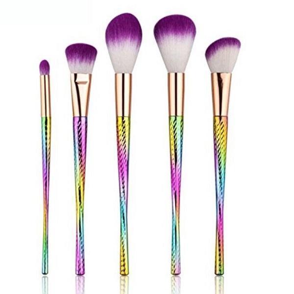 Fish Scale Purple Highlighter Eye Brushes