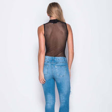 Back Mesh Floral Bodysuit