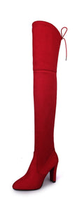 Fire Red Thigh Highs
