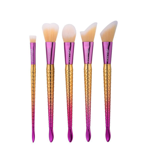 White Powder Eye Blending Brushes (5 Pcs)