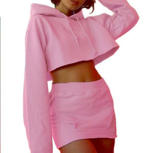 2 Piece Crop Sweater + Fitted Skirt